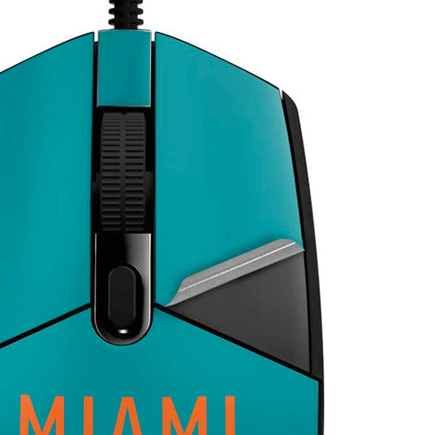 NFL Miami Dolphins Teal Performance Series G203 Prodigy RGB Wired Gaming Mouse Skin